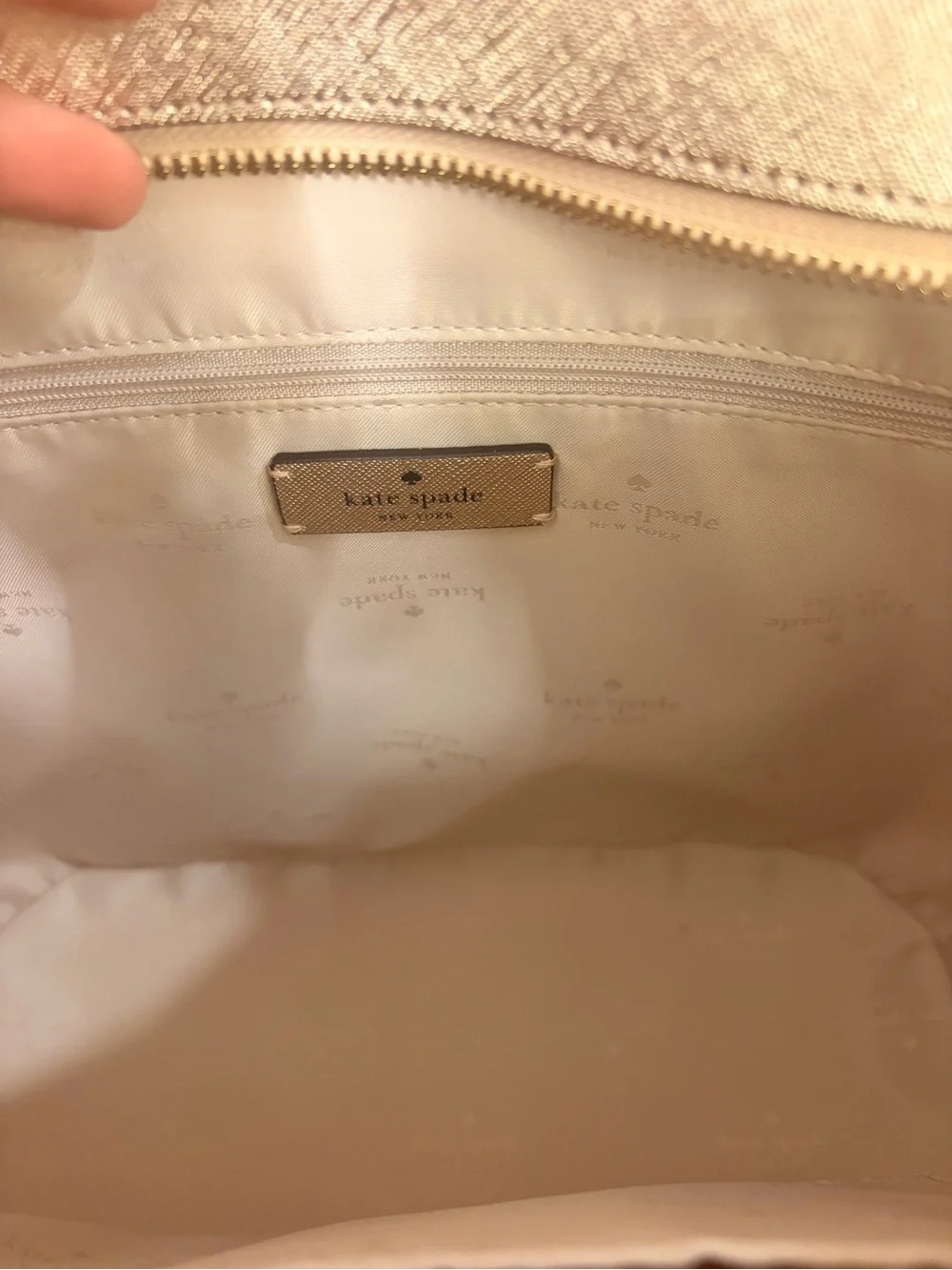 kate spade Metallic Rose Gold Tote